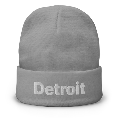 'Detroit' Winter Beanie (Small SUV Font)