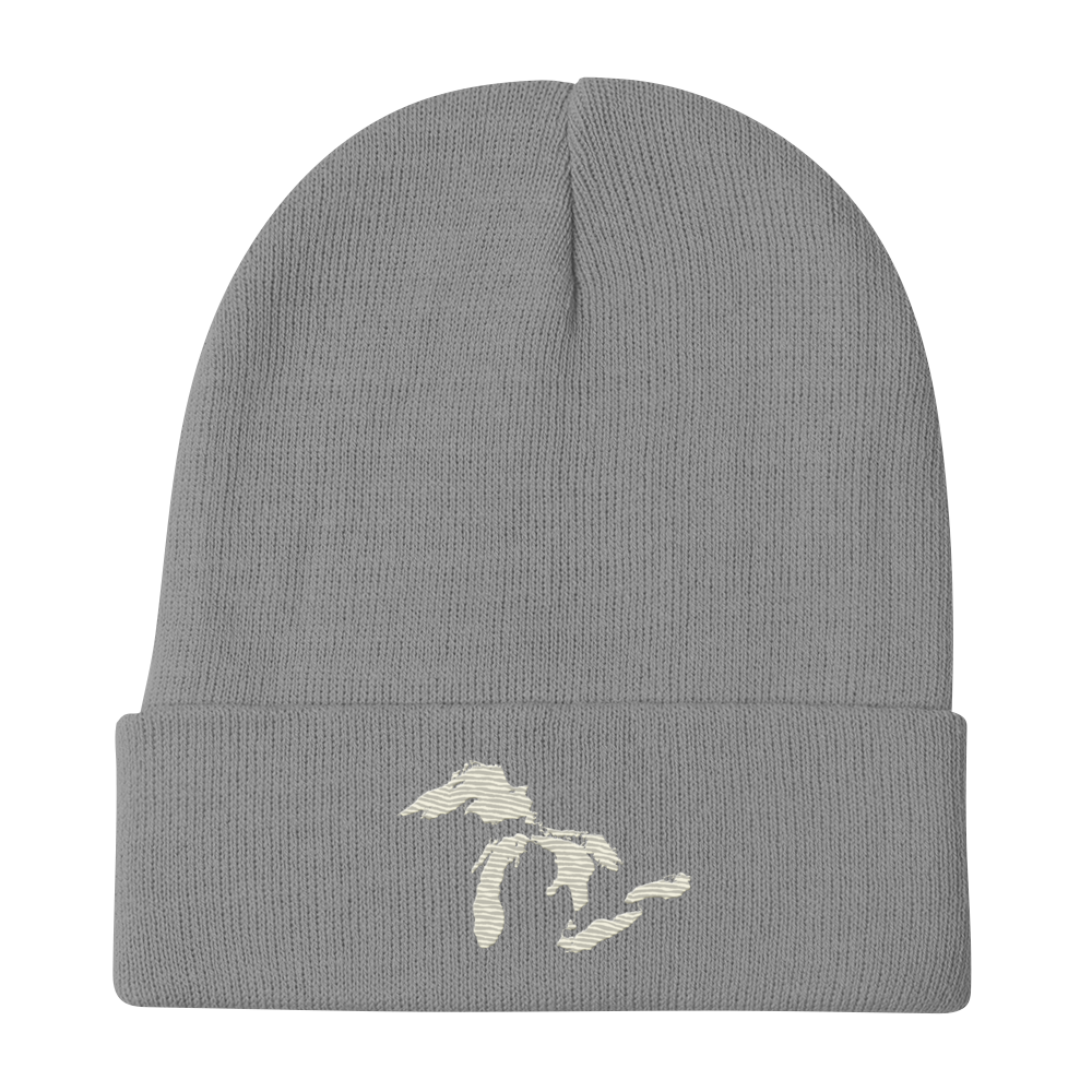 Great Lakes Winter Beanie (Ivory White)