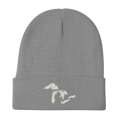 Great Lakes Winter Beanie (Ivory White)