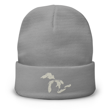 Great Lakes Winter Beanie (Ivory White)