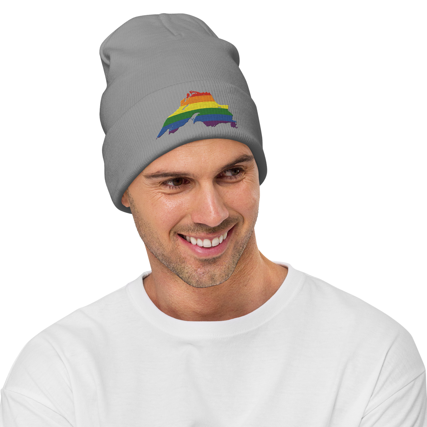 Lake Superior Winter Beanie | Rainbow Pride Edition