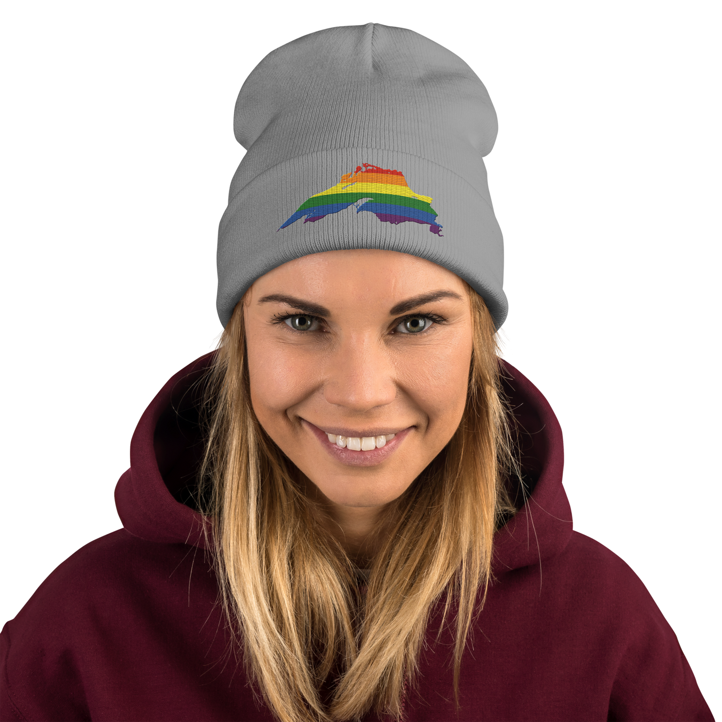 Lake Superior Winter Beanie | Rainbow Pride Edition