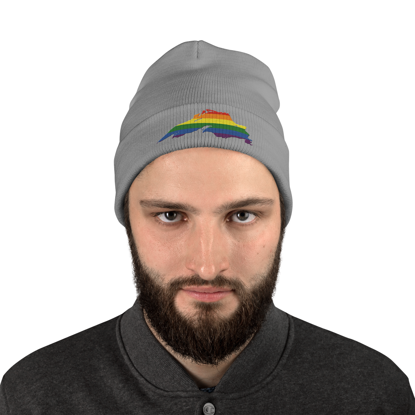 Lake Superior Winter Beanie | Rainbow Pride Edition