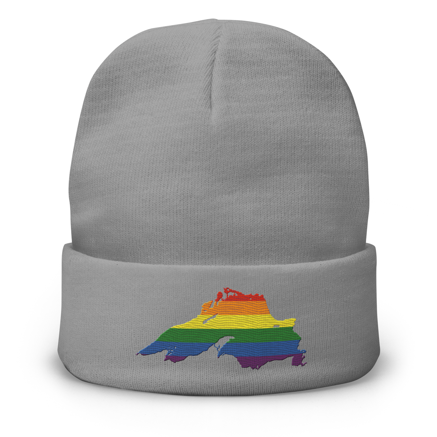 Lake Superior Winter Beanie | Rainbow Pride Edition