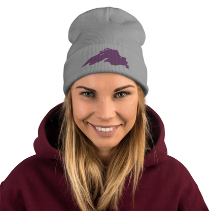 Lake Superior Winter Beanie | Plum