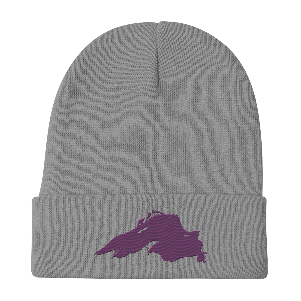 Lake Superior Winter Beanie | Plum