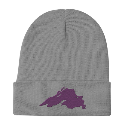 Lake Superior Winter Beanie | Plum