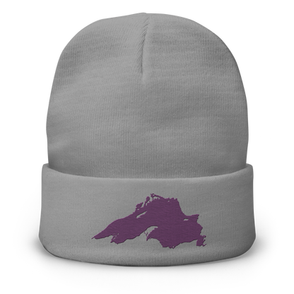 Lake Superior Winter Beanie | Plum