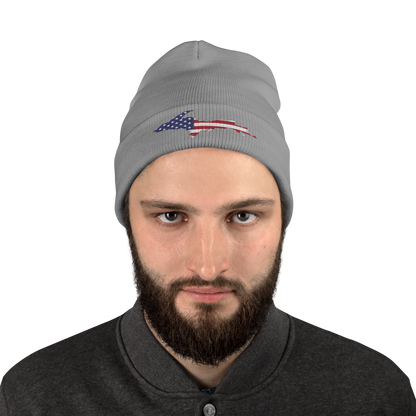 Upper Peninsula Winter Beanie | Patriotic Edition