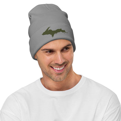 Upper Peninsula Winter Beanie | Army Green