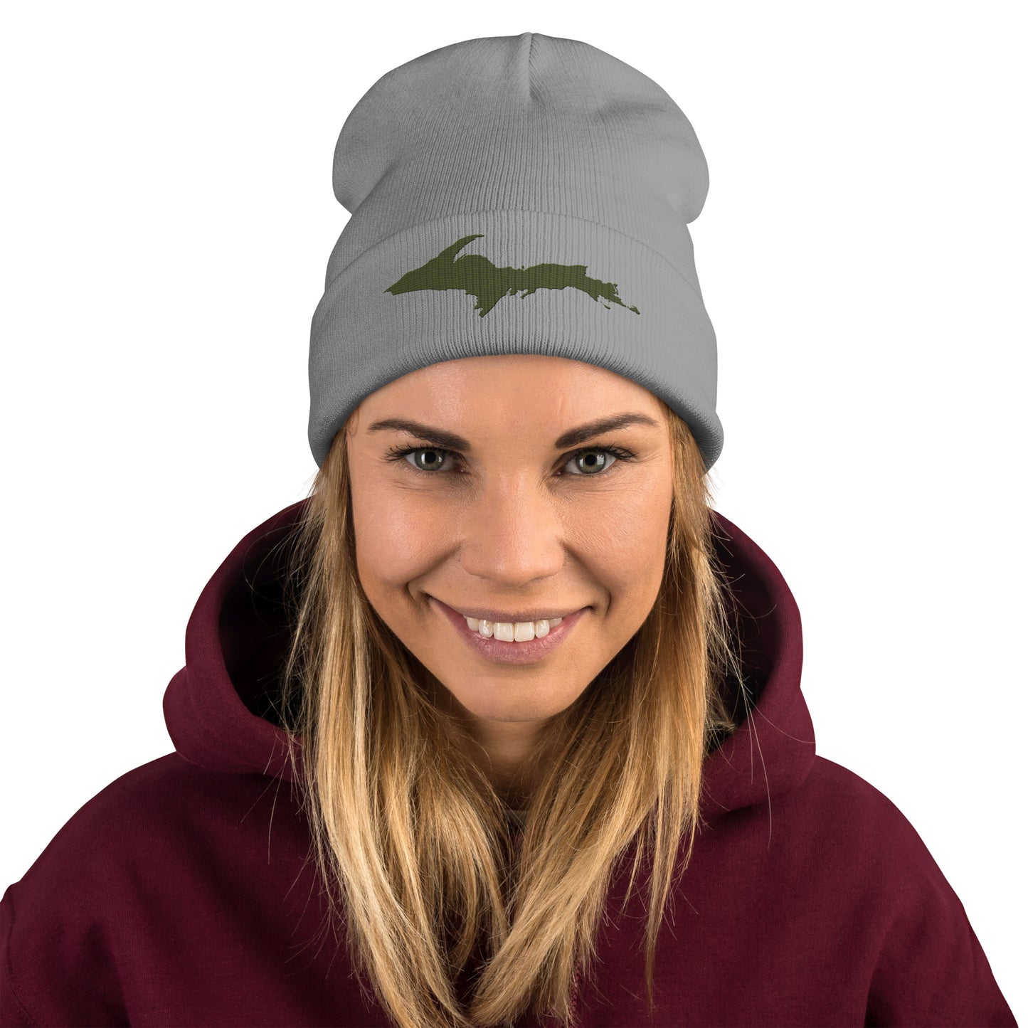 Upper Peninsula Winter Beanie | Army Green