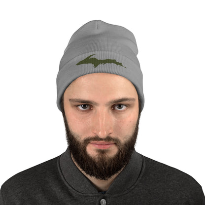 Upper Peninsula Winter Beanie | Army Green