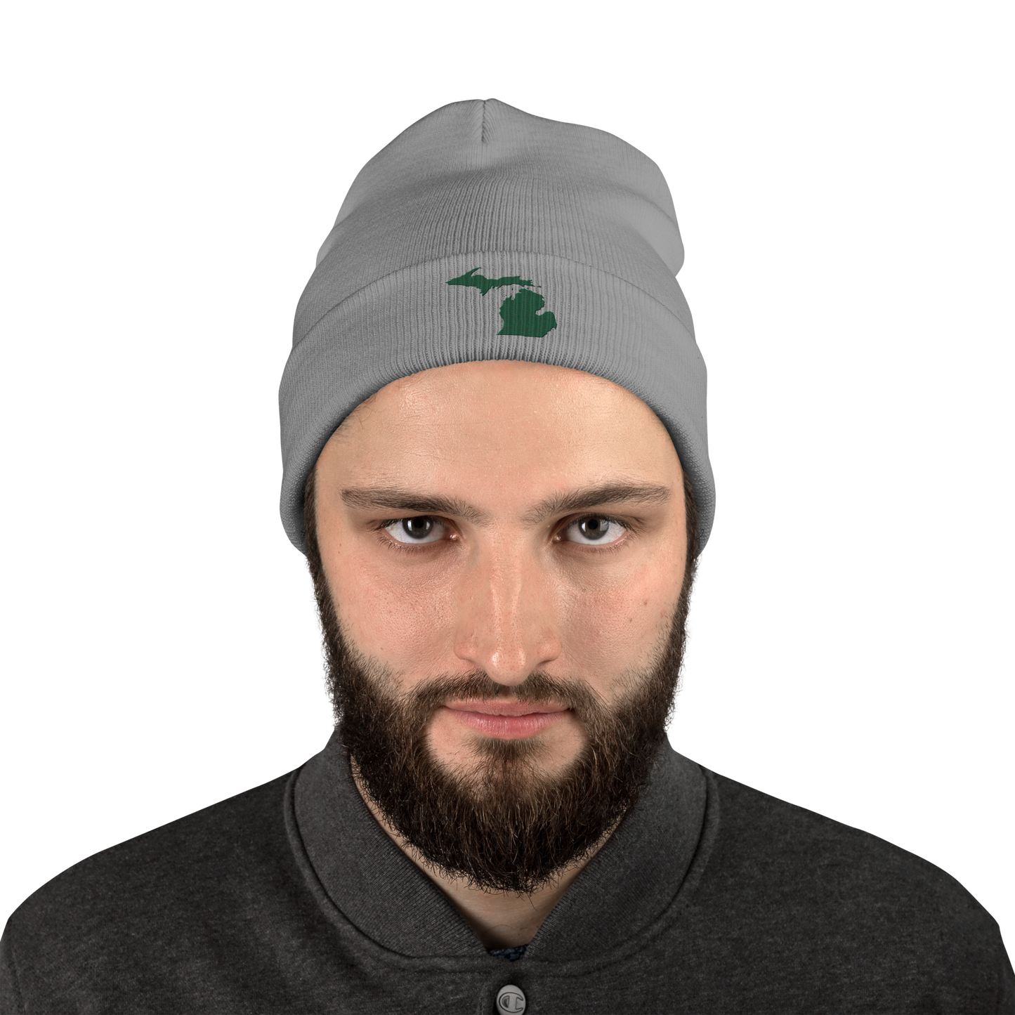 Michigan Winter Beanie | Superior Green Outline