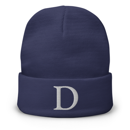 Detroit 'Old French D' Winter Beanie