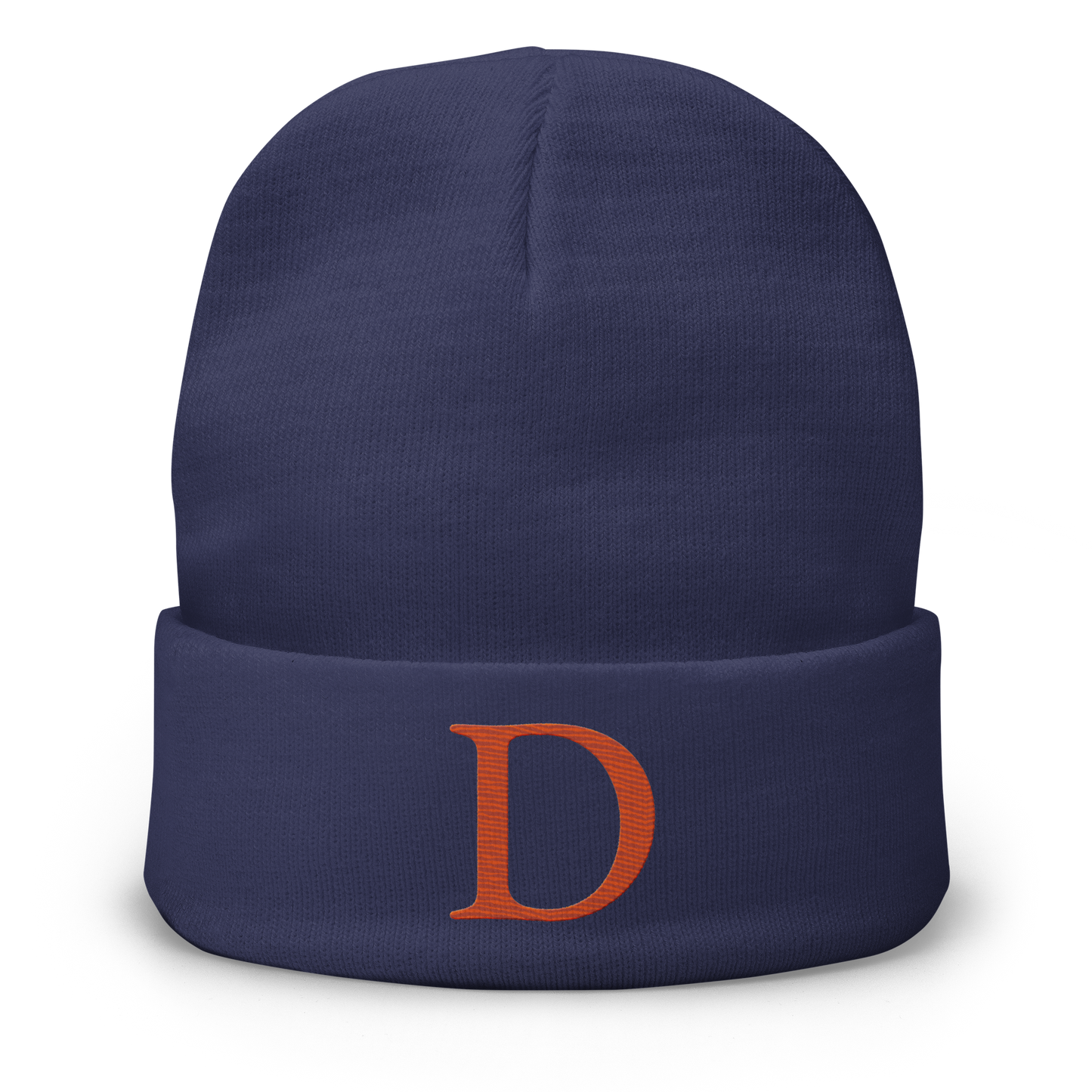 Detroit 'Old French D' Winter Beanie (Orange)