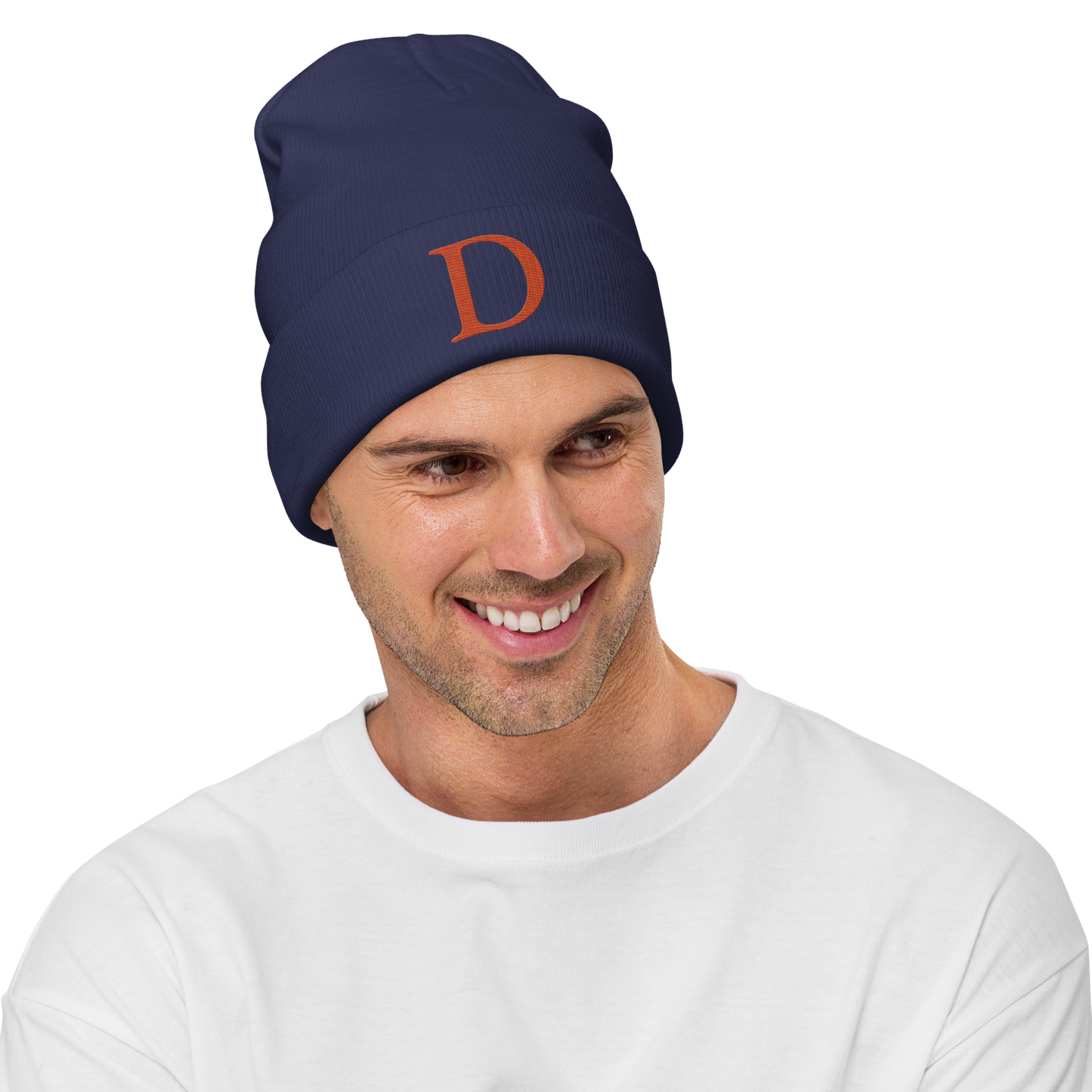 Detroit 'Old French D' Winter Beanie (Orange)