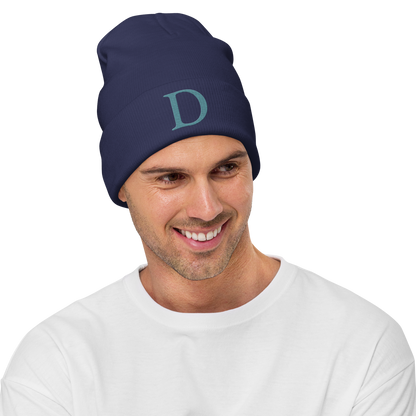 Detroit 'Old French D' Winter Beanie (Huron Blue)