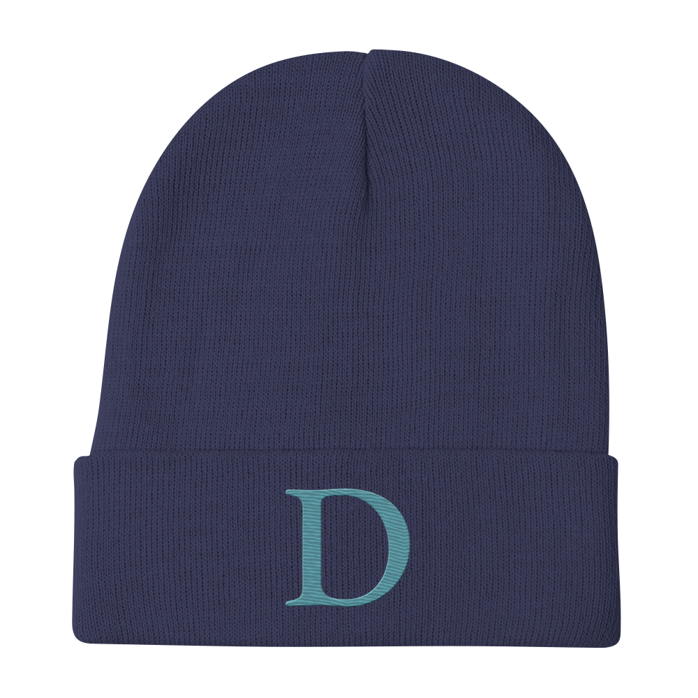 Detroit 'Old French D' Winter Beanie (Huron Blue)