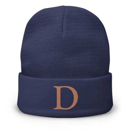 Detroit 'Old French D' Winter Beanie (Copper)