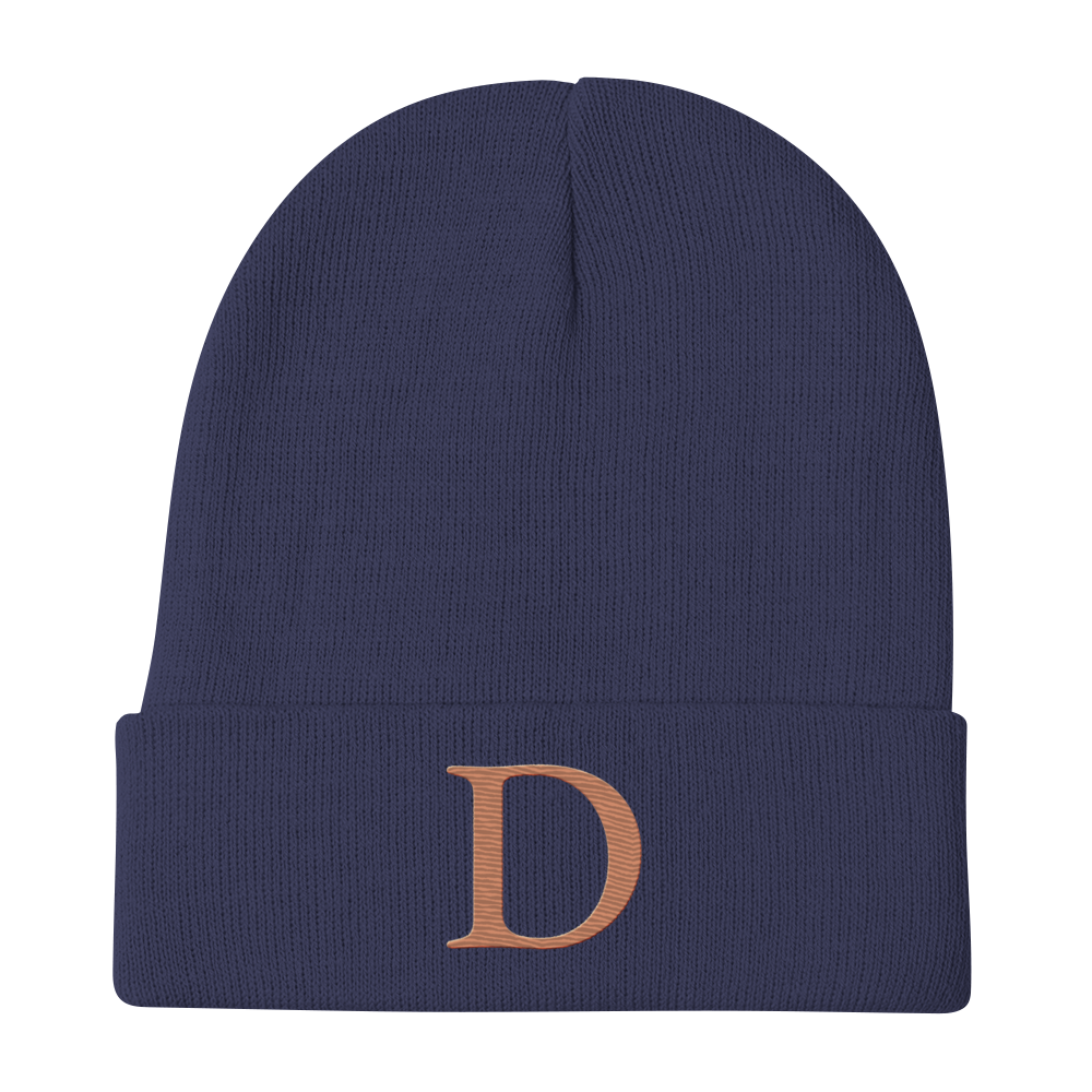 Detroit 'Old French D' Winter Beanie (Copper)