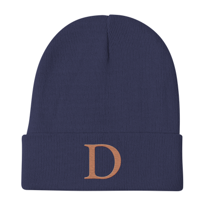 Detroit 'Old French D' Winter Beanie (Copper)