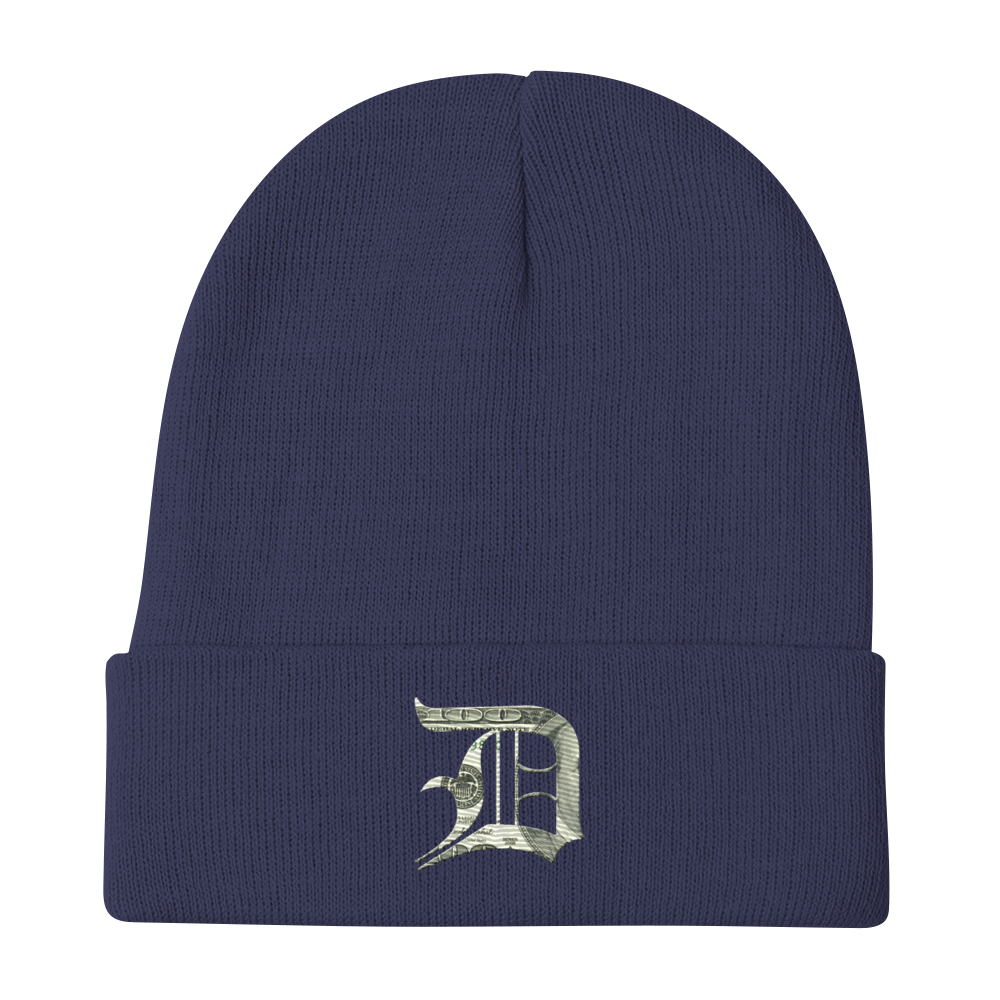 Detroit 'Old English D' Winter Beanie (Benjamin's Edition)