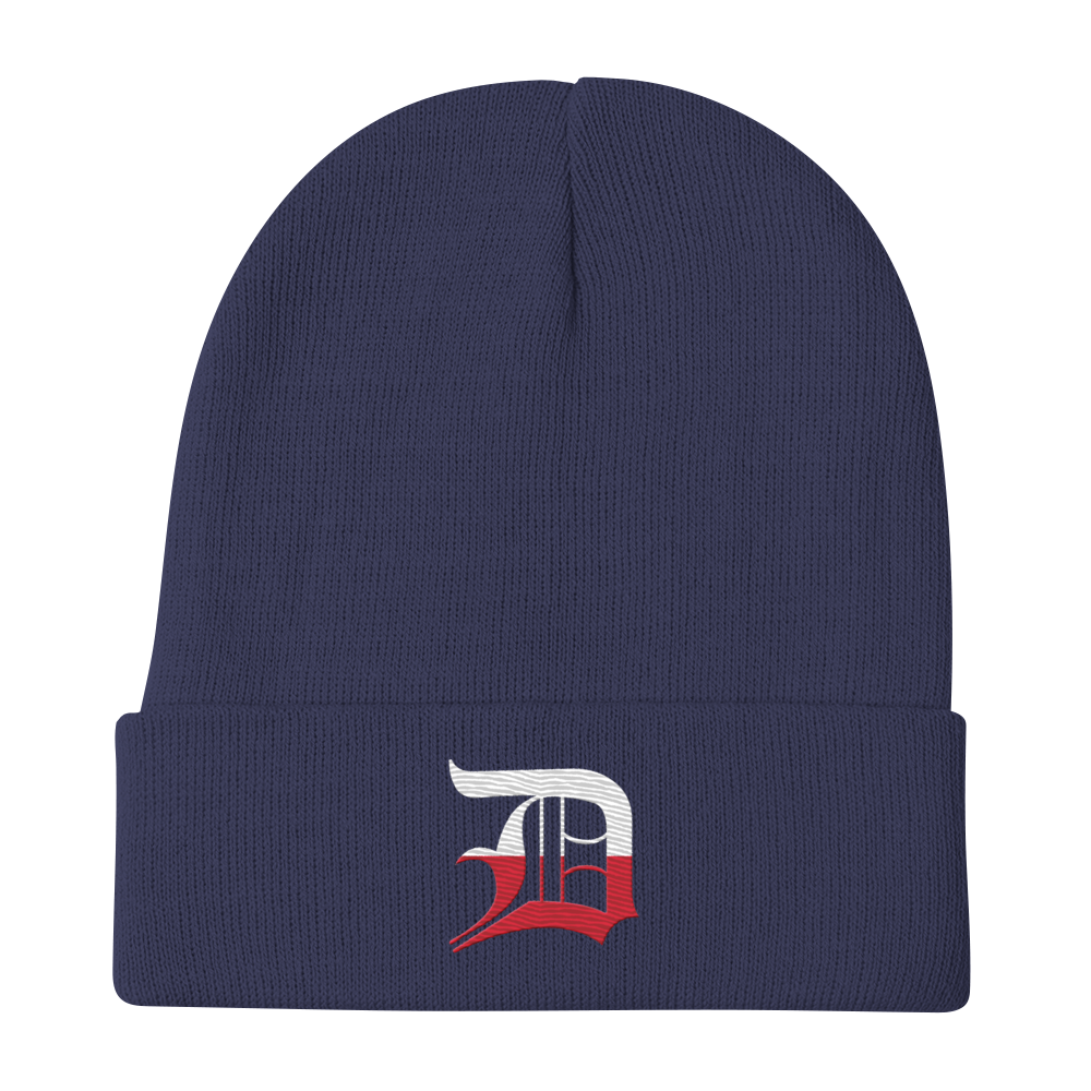 Detroit 'Old English D' Winter Beanie (Polish Edition)