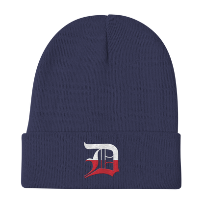 Detroit 'Old English D' Winter Beanie (Polish Edition)