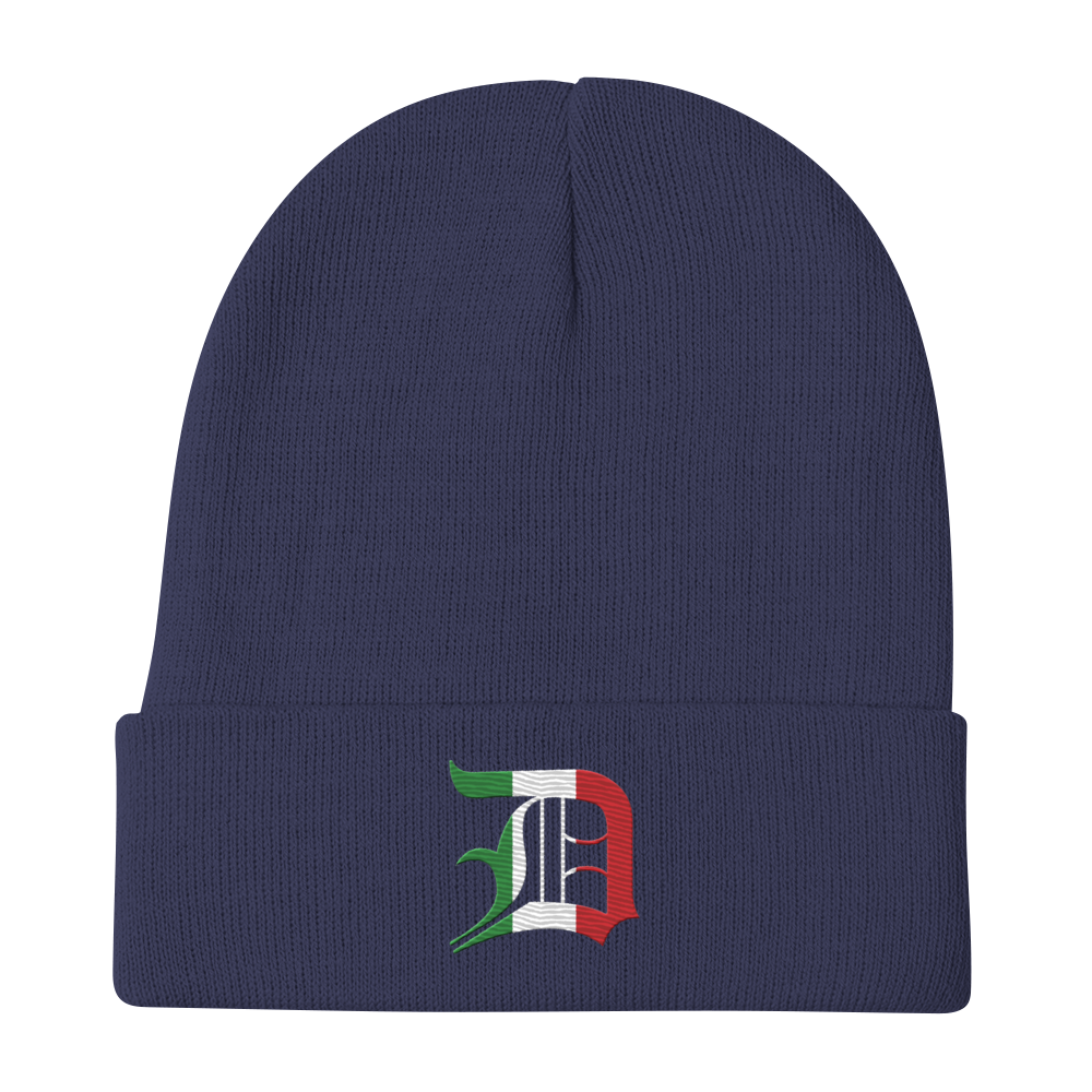 Detroit 'Old English D' Winter Beanie (Italian Edition)