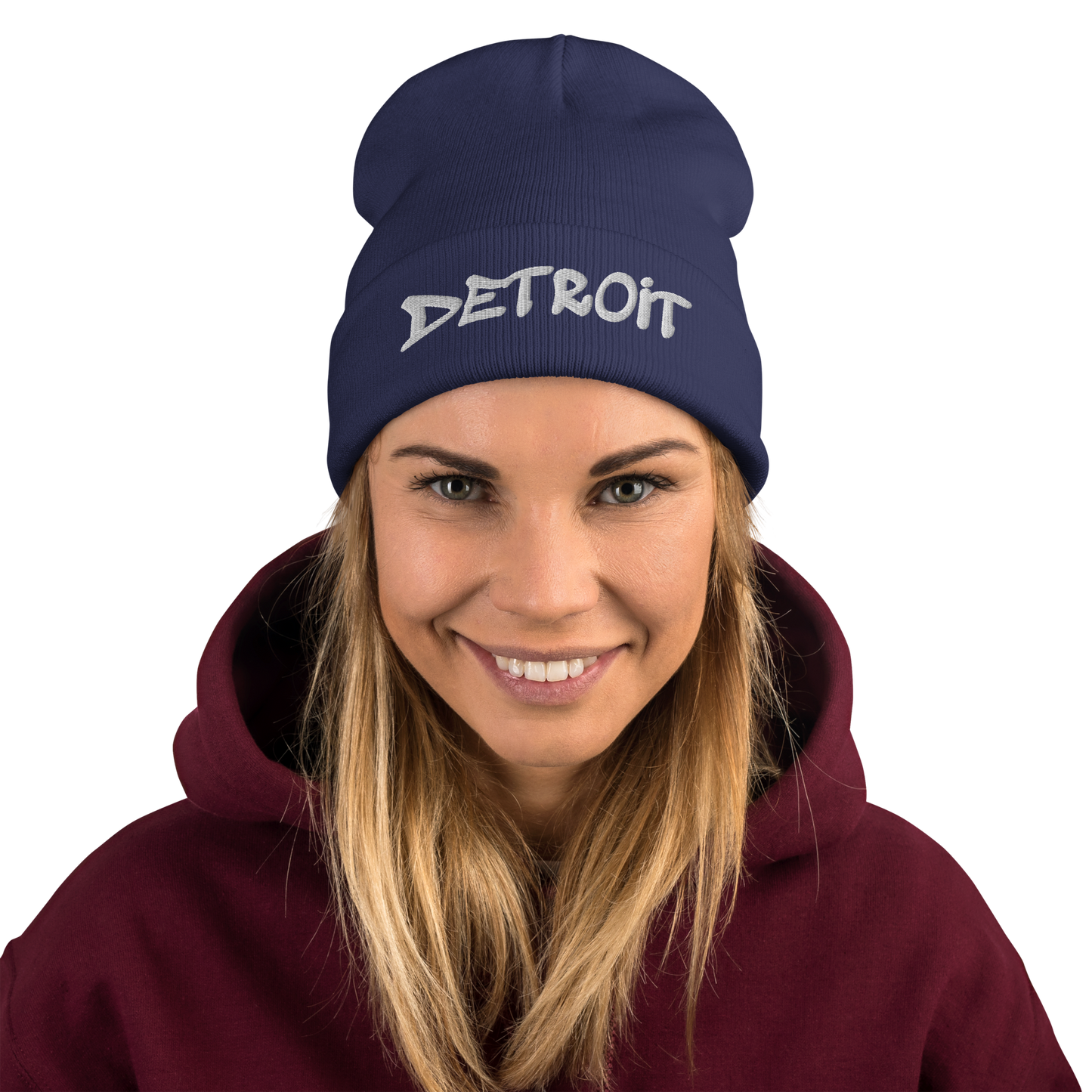 'Detroit' Winter Beanie (Tag Font)