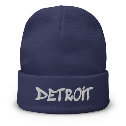 'Detroit' Winter Beanie (Tag Font)