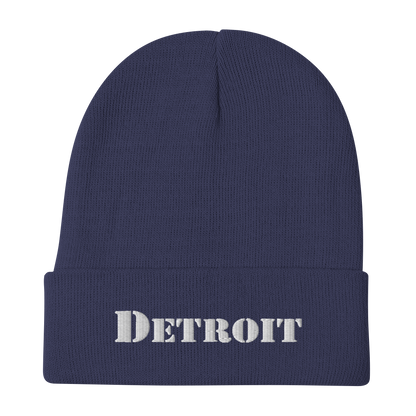 'Detroit' Winter Beanie (Army Front)