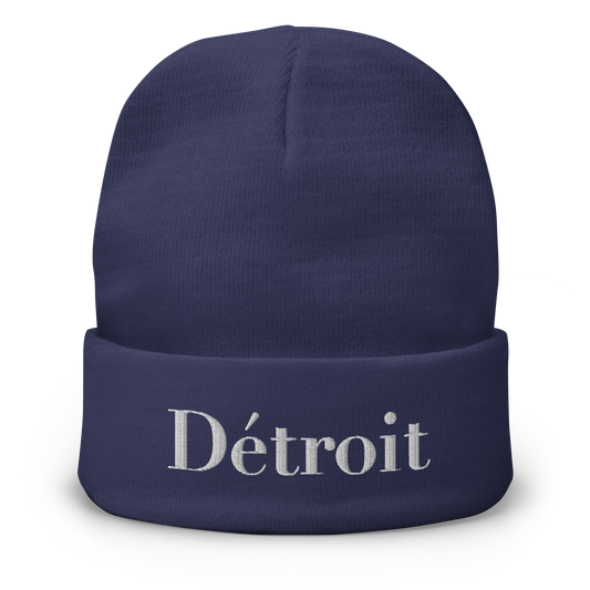 'Détroit' Winter Beanie (Didone Font)