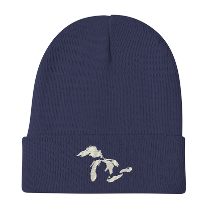 Great Lakes Winter Beanie (Ivory White)