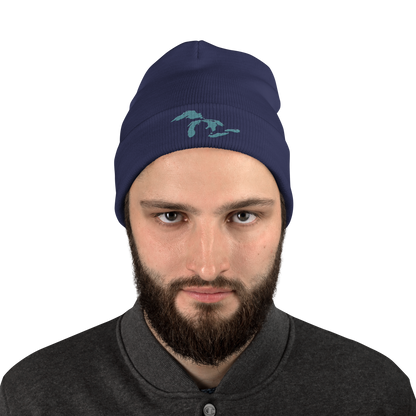 Great Lakes Winter Beanie (Huron Blue)