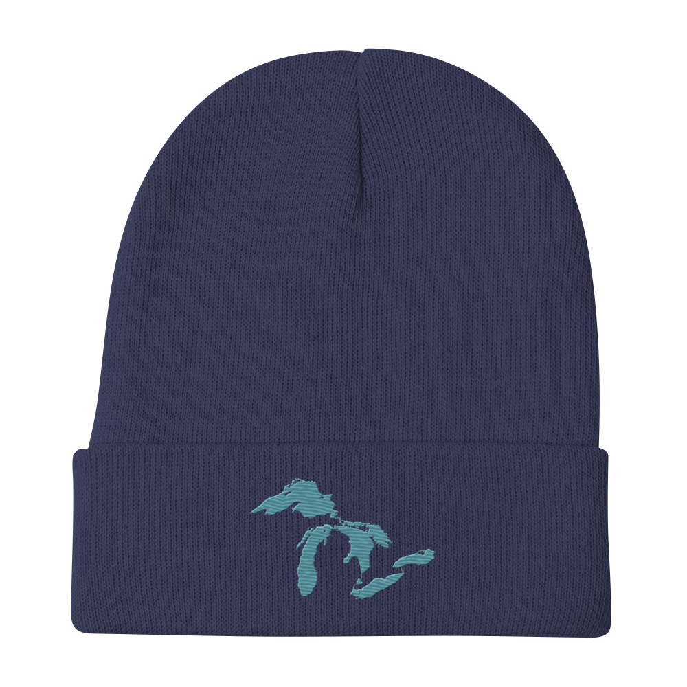 Great Lakes Winter Beanie (Huron Blue)