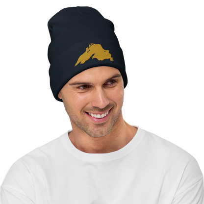 Lake Superior Winter Beanie | Gold