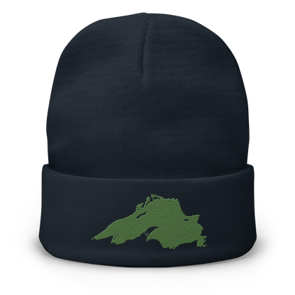 Lake Superior Winter Beanie | Pine Green