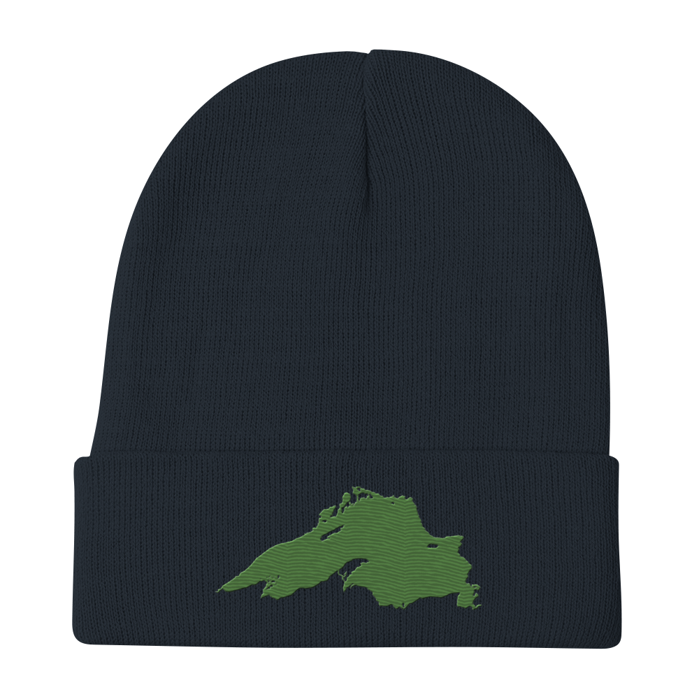 Lake Superior Winter Beanie | Pine Green