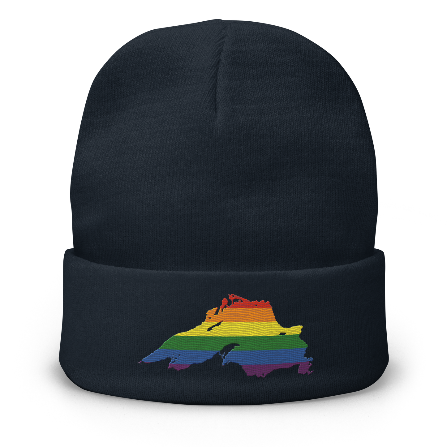 Lake Superior Winter Beanie | Rainbow Pride Edition