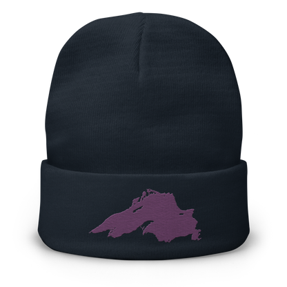 Lake Superior Winter Beanie | Plum