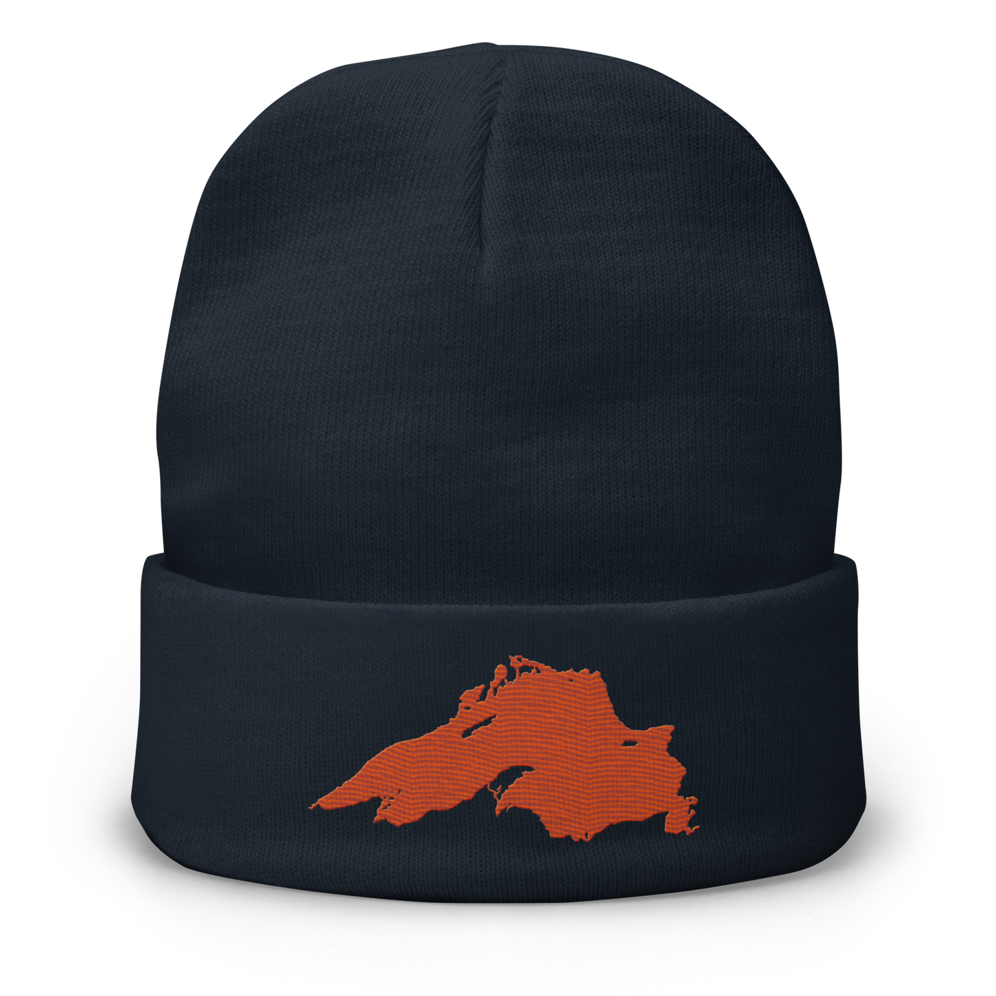 Lake Superior Winter Beanie | Maple Leaf Orange