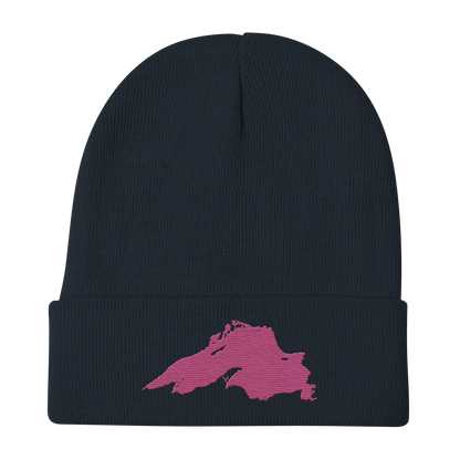 Lake Superior Winter Beanie | Apple Blossom Pink