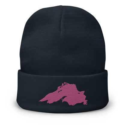 Lake Superior Winter Beanie | Apple Blossom Pink