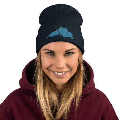 Lake Superior Winter Beanie | Traverse Blue