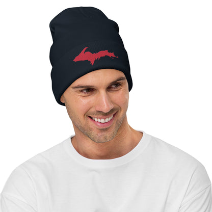 Upper Peninsula Winter Beanie | Lighthouse Red