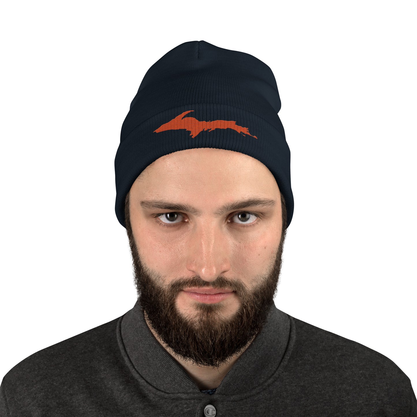 Upper Peninsula Winter Beanie | Maple Leaf Orange