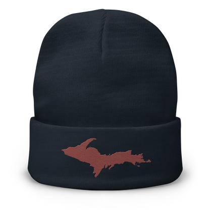 Upper Peninsula Winter Beanie | Ore Dock Red