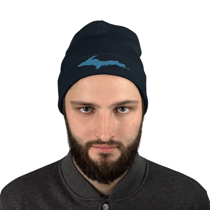 Upper Peninsula Winter Beanie | Traverse Blue