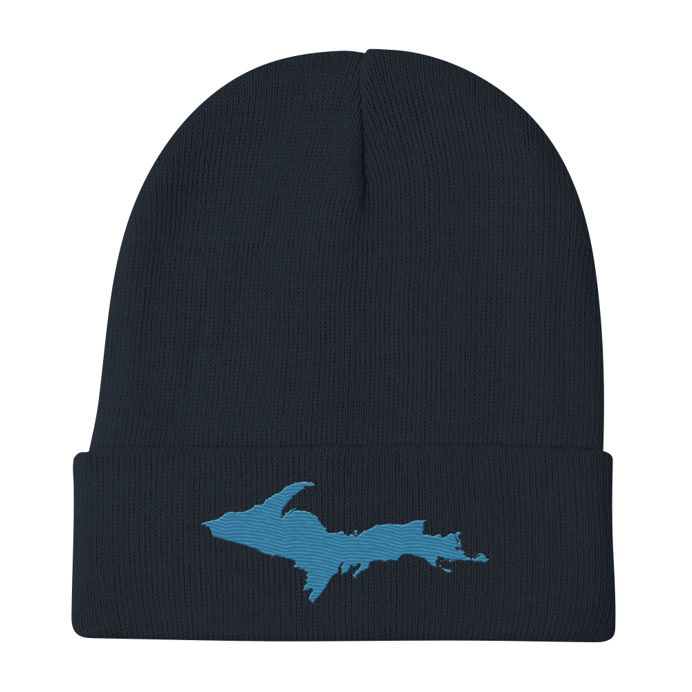 Upper Peninsula Winter Beanie | Traverse Blue